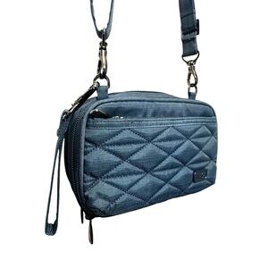 Lug Roundabout Purse Blue Crossbody Wristlet Belt Bag Fanny Pack